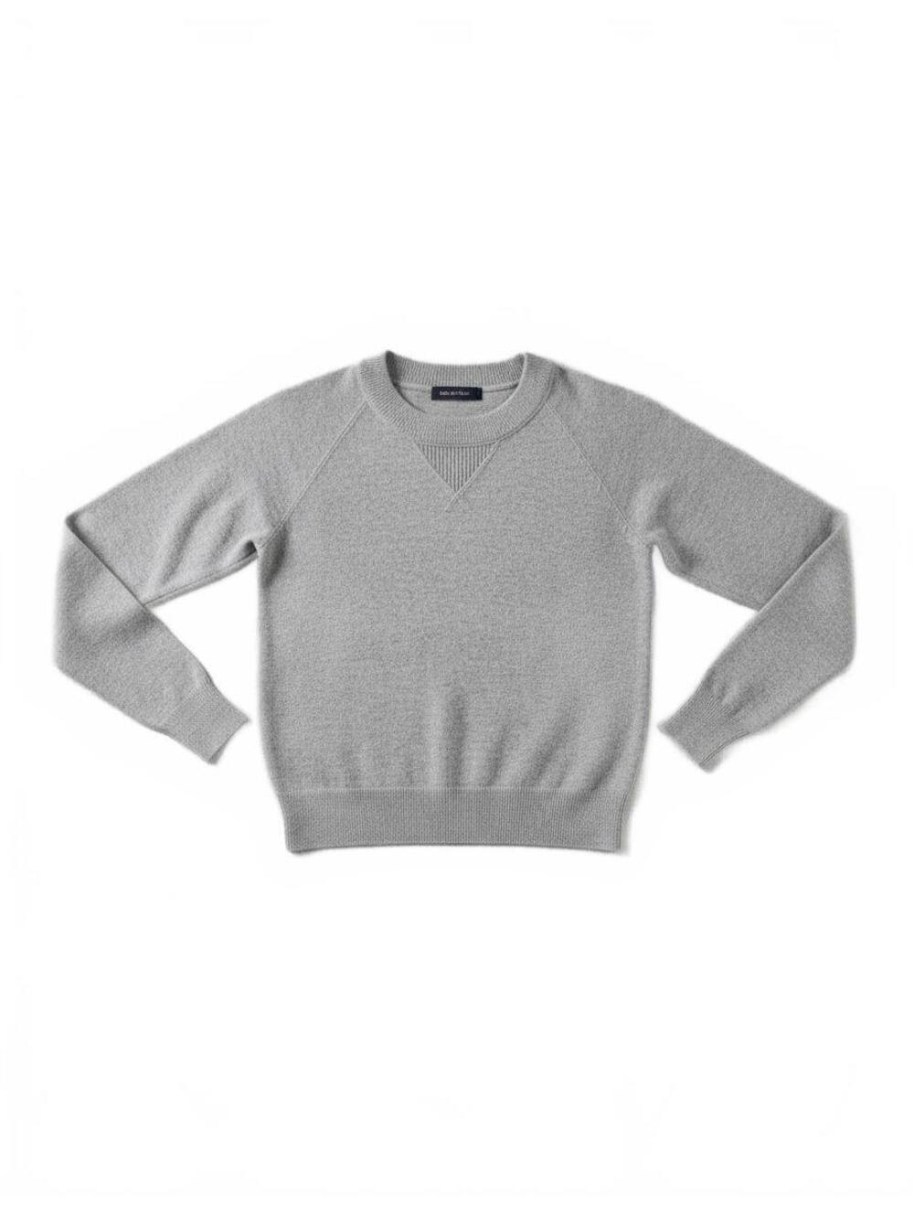 Quince 100% cashmere sweater gray crewneck size M pullover top neutral wardrobe